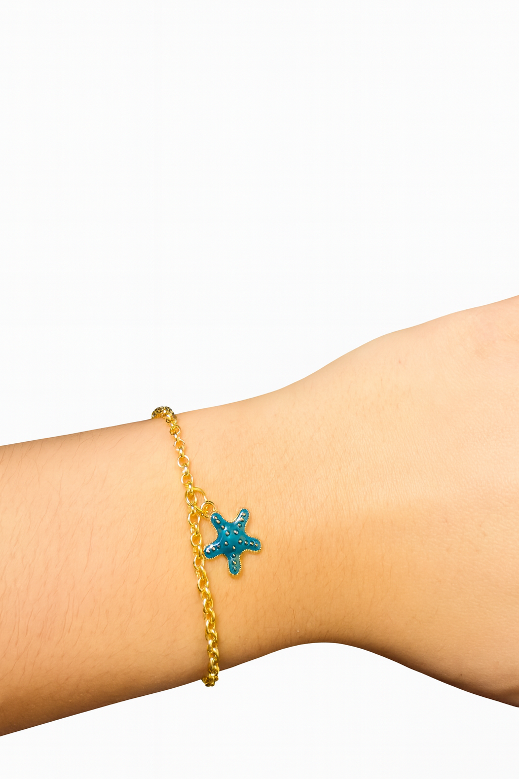 Blue starfish bracelet