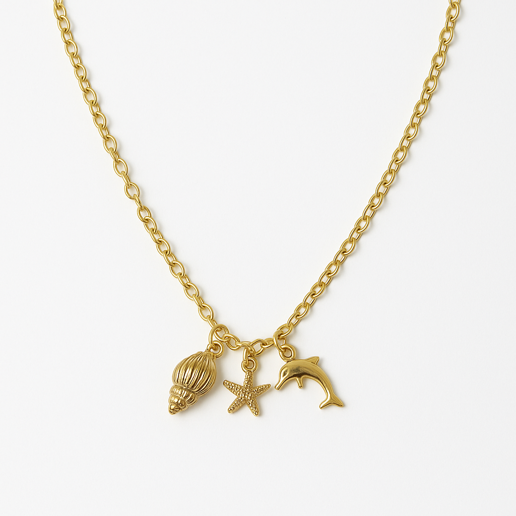 Under the sea gold necklace